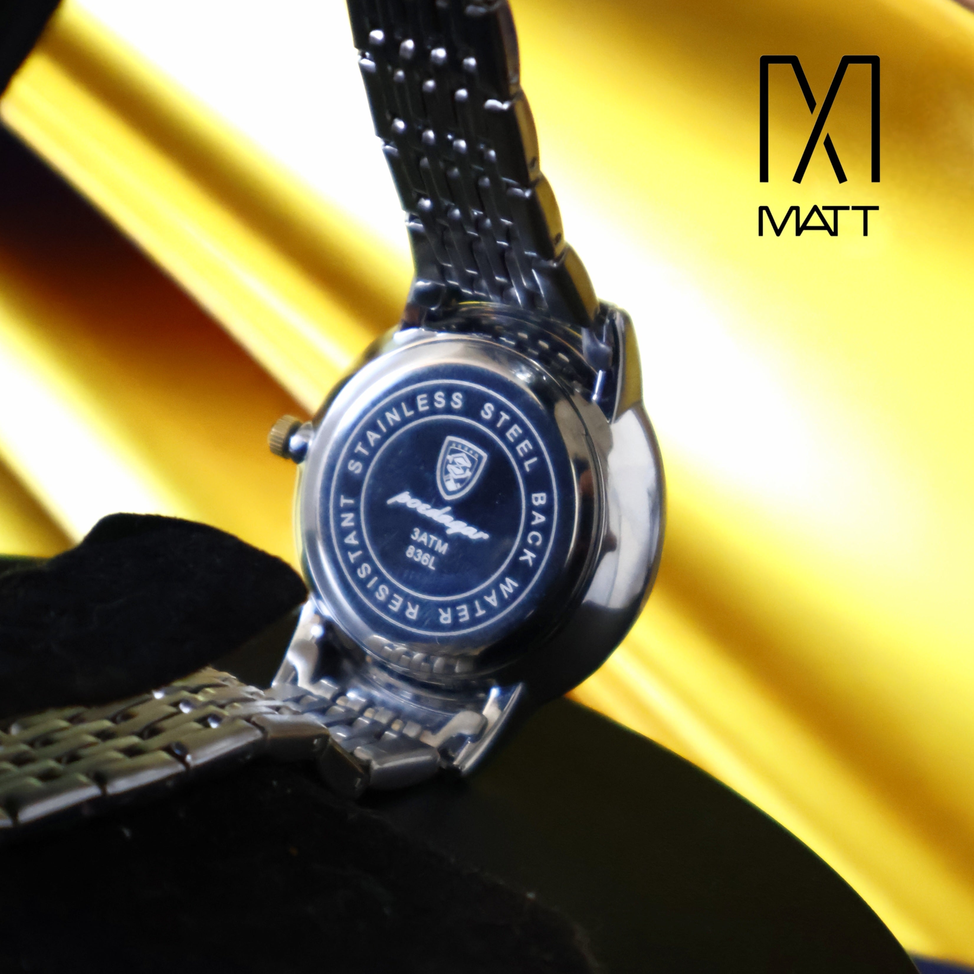 RELOJ POEDAGAR DE LUJO PARA DAMA DIAL NEGRO