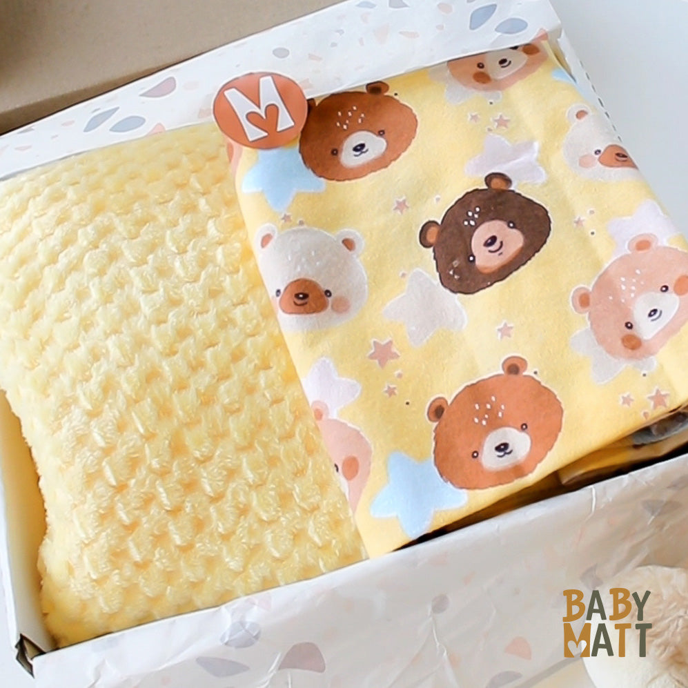 Set Premium De Frazada y Mantilla Para Tu Bebé